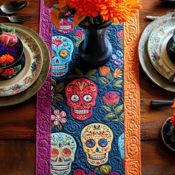 Sugar Bloom Quilted Table Runner