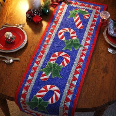 Sugarplum Dreams Quilted Table Runner