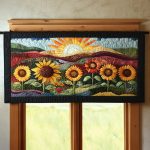 Summer Breeze Trail Quilted Valance