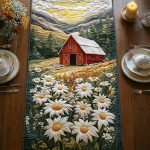 Summer Daisy Quilted Table Runner