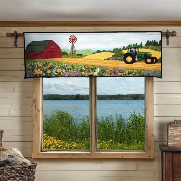 Summer Farm Vibes Quilted Valance