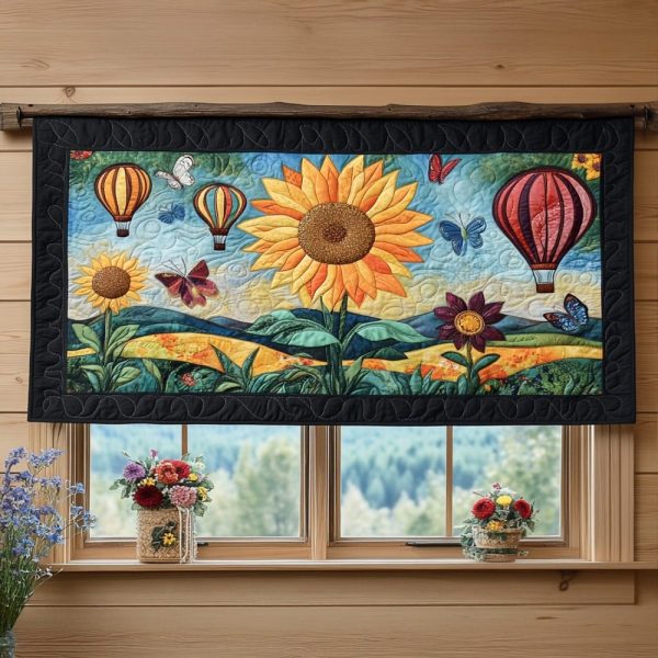 Summer Glow Walk Quilted Valance