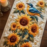 Sun Bloom Quilted Table Runner
