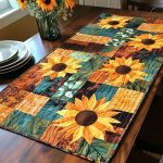Sunflower Serenade Quilted Table Runner
