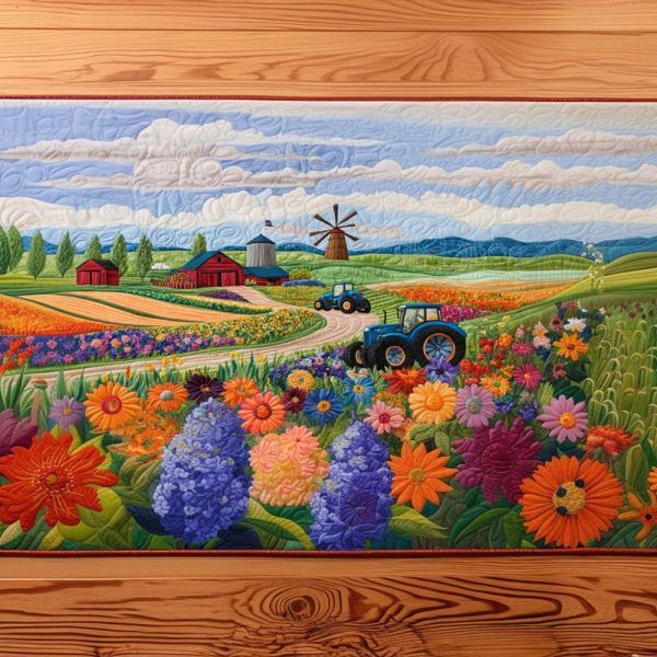 Sunlit Harvest Quilted Table Runner