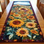Sunlit Petals Quilted Table Runner