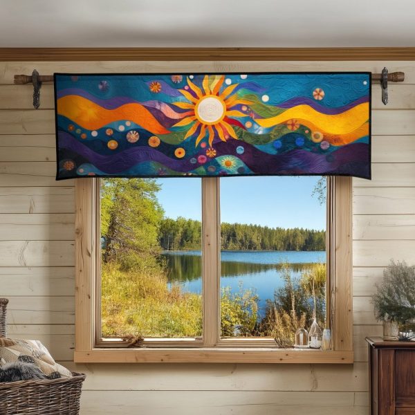 Sunlit Soul Quilted Valance