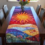 Sunny Blossom Quilted Table Runner