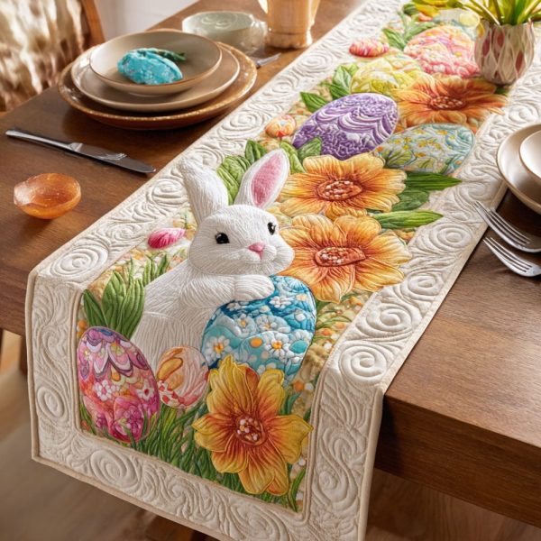 Sunny Bunny Fields Quilted Table Runner