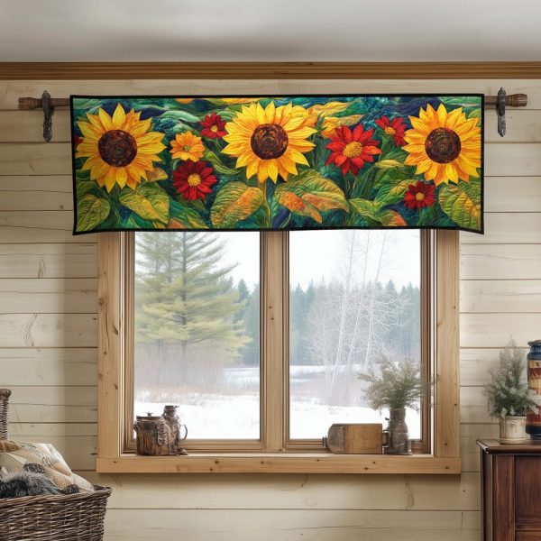 Harvest Glow Quilted Valance