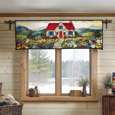Sunny Path Quilted Valance