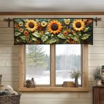 Sunny Serenity Quilted Valance