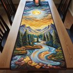 Sunset Cascade Quilted Table Runner