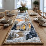 Sunset Light And Hope Quilted Table Runner
