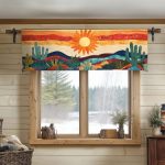 Sunset Mirage Quilted Valance