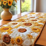 Sunshine Beauty Quilted Table Runner