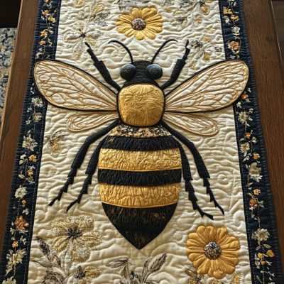 Sweet Bee Quilted Table Runner