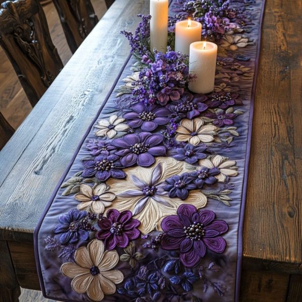 Sweet Blossom Quilted Table Runner