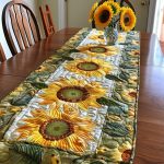Sweet Sunflowers Quilted Table Runner
