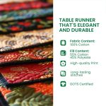 Rooster Parade Quilted Table Runner