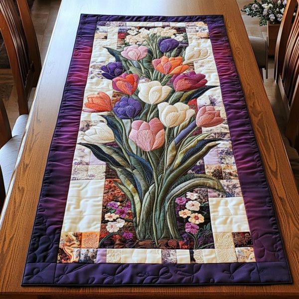 Table Blossom Quilted Table Runner
