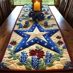 Texas Heart Quilted Table Runner