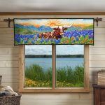 Texas Sunrise Quilted Valance