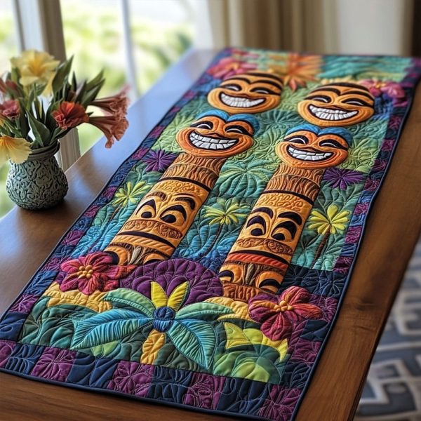 Tiki Paradise Quilted Table Runner