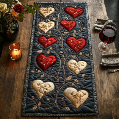 Timeless Romance Quilted Table Runner