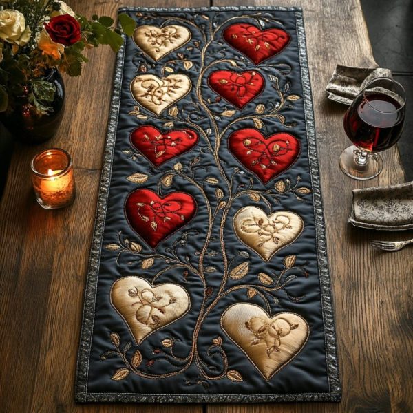 Timeless Romance Quilted Table Runner