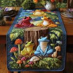 Toadstool Wonderland Quilted Table Runner