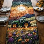 Tractor Life Quilted Table Runner