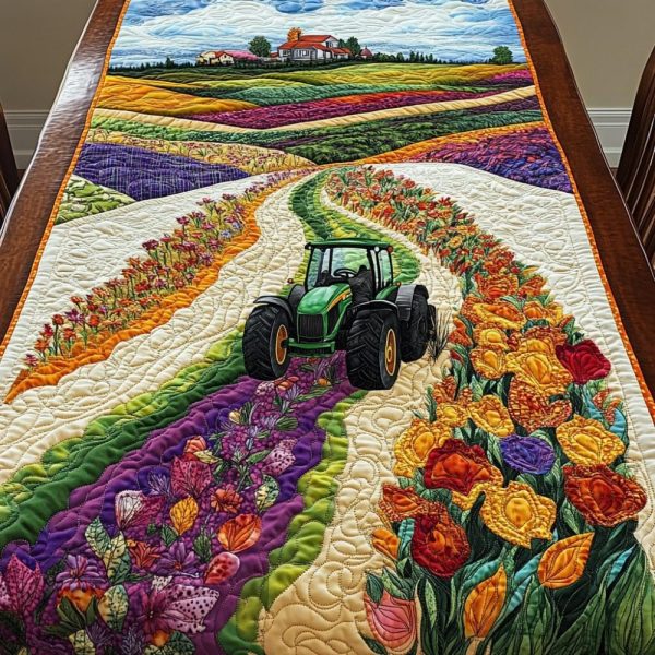 Tranquil Plains Quilted Table Runner