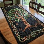 Tree Of Life Quilted Table Runner