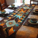 Tribal Echo Quilted Table Runner