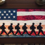 Troops And Glory Quilted Table Runner