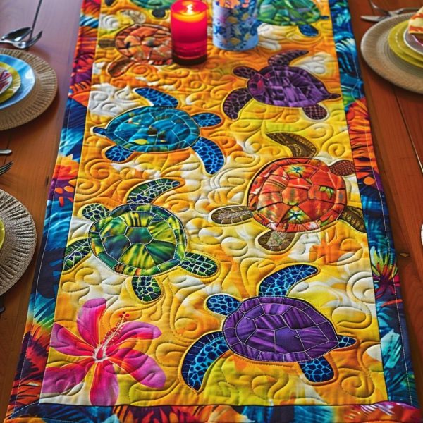 Tropical Paradise Quilted Table Runner