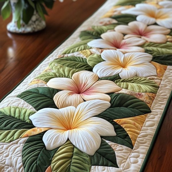 Tropical Charm Quilted Table Runner
