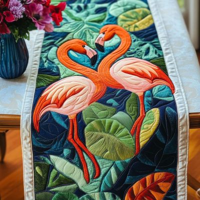 Tropical Harmony Quilted Table Runner
