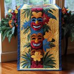 Tropical Totems Quilted Table Runner