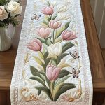 Tulip Bouquet Charm Quilted Table Runner