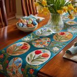 Tulip Garden Quilted Table Runner