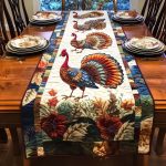 Turkey Autumn Glory Quilted Table Runner