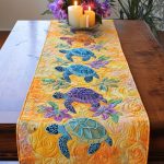 Turtle Tides Quilted Table Runner