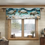 Turtle Tranquility Quilted Valance