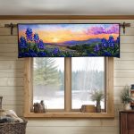 Twilight Bloom Quilted Valance