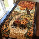 Pumpkin Quilted Table Runner