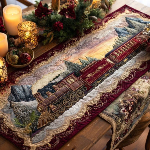 Twilight Rails Quilted Table Runner