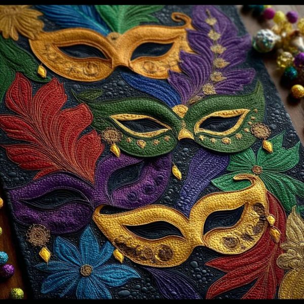 Twilight In New Orleans Quilted Table Runner