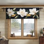Velvet Blossom Quilted Valance